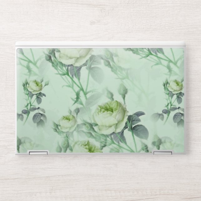 Beautiful Vintage Floral HP Laptop Skin (Front)