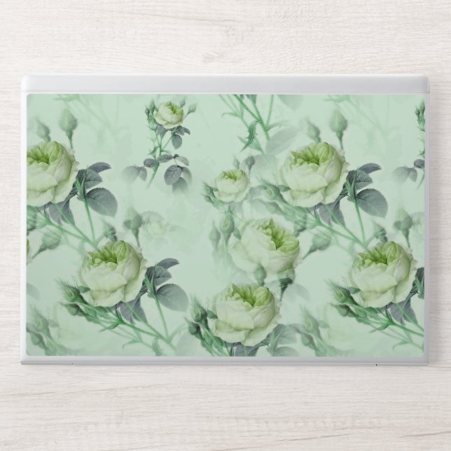 Beautiful Vintage Floral HP Laptop Skin (Front)