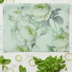 Beautiful Vintage Floral Kitchen Towel