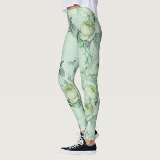 Beautiful Vintage Floral Leggings