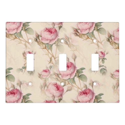 Beautiful Vintage Floral Light Switch Cover