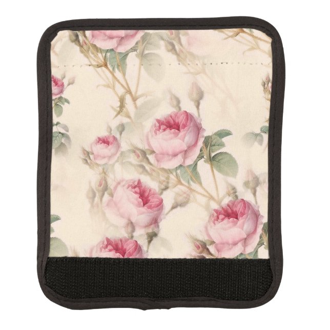 Beautiful Vintage Floral Luggage Handle Wrap (Front)