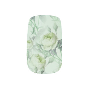 Beautiful Vintage Floral Minx Nail Art