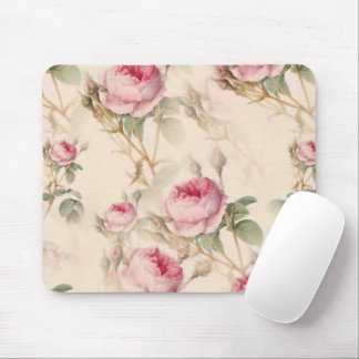 Beautiful Vintage Floral Mouse Pad