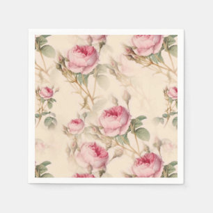 Beautiful Vintage Floral Napkins