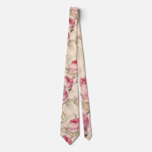 Beautiful Vintage Floral Neck Tie