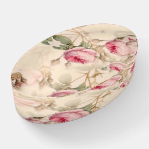 Beautiful Vintage Floral Paperweight