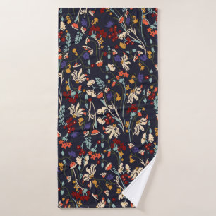 Beautiful vintage Floral pattern in the many kind  Bath Towel