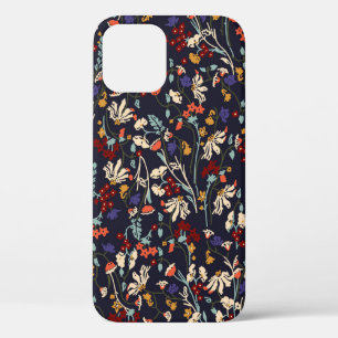 Beautiful vintage Floral pattern in the many kind  iPhone 12 Case