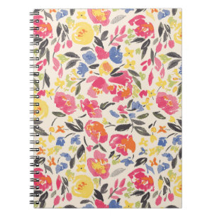 Beautiful vintage Floral pattern in the many kind Notebook