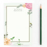 Beautiful Vintage Floral Personalized Receptionist Post-it Notes