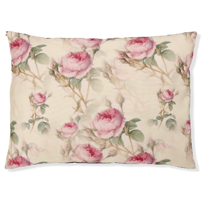 Beautiful Vintage Floral Pet Bed (Front)