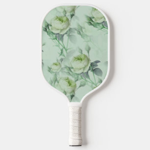 Beautiful Vintage Floral Pickleball Paddle