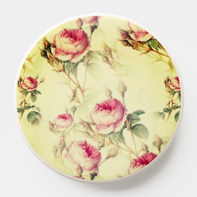 Beautiful Vintage Floral PopSocket (Popsocket)
