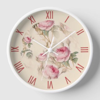 Beautiful Vintage Floral Roman Numerals