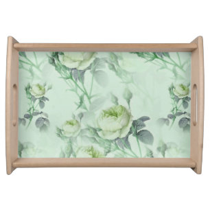 Beautiful Vintage Floral Serving Tray