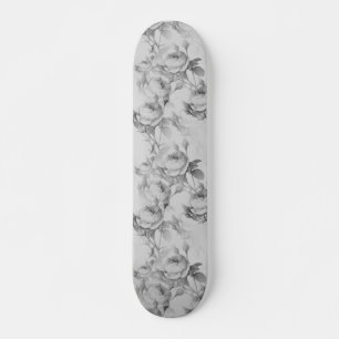 Beautiful Vintage Floral Skateboard