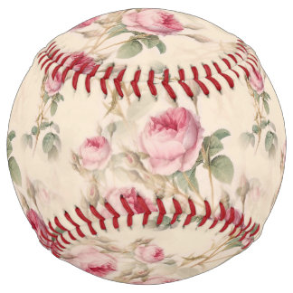 Beautiful Vintage Floral Softball