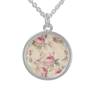 Beautiful Vintage Floral Sterling Silver Necklace