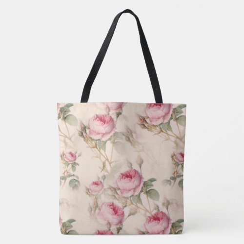 Beautiful Vintage Floral Tote Bag