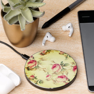 Beautiful Vintage Floral Wireless Charger