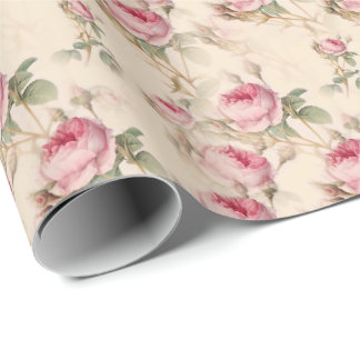 Beautiful Vintage Floral Wrapping Paper