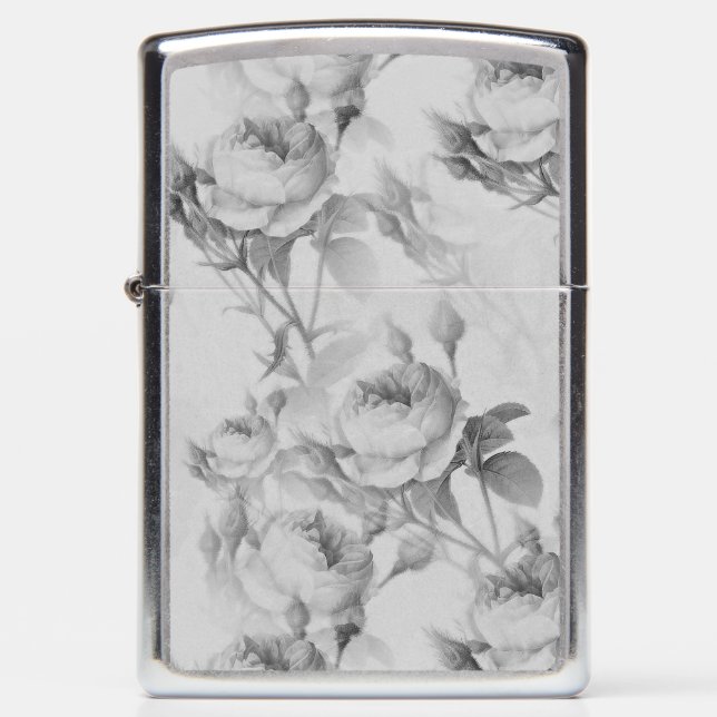 Beautiful Vintage Floral Zippo Lighter (Front)