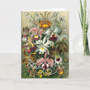 Beautiful Vintage Flower Design Greeting Card