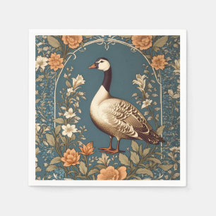 Beautiful Vintage Goose William Morris Inspired Napkins
