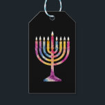 Beautiful Vintage Hanukkah Menorah Happy Hanukkah Gift Tags<br><div class="desc">Beautiful Vintage Hanukkah Menorah Happy Hanukkah</div>