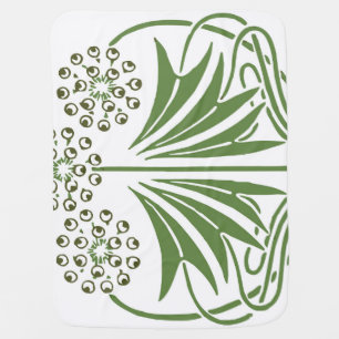 Beautiful vintage illustration. baby blanket