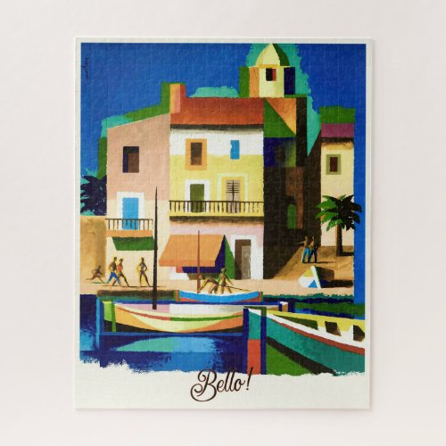 Beautiful Vintage Italian Travel Poster Jigsaw Puzzle