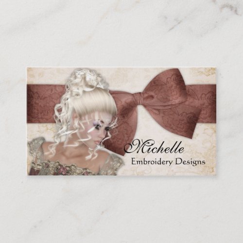 Beautiful Vintage Lady 1 Business Cards