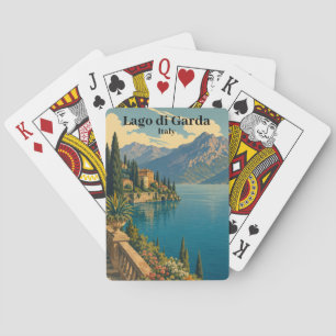 Beautiful Vintage Lago di Garda Italy Italian Lake Poker Cards