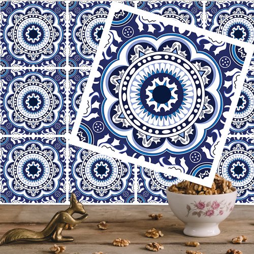 Beautiful Vintage Mediterranean Azulejos Ceramic Tile