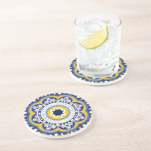 💙💛Beautiful Vintage Mediterranean Azulejos Coaster