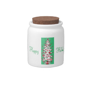 Beautiful Vintage Mid Century Mod Christmas Tree Candy Jar