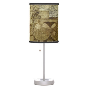 Beautiful Vintage old world Maps Table Lamp