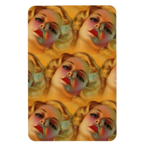 Beautiful   Vintage pin up girl   Magnet