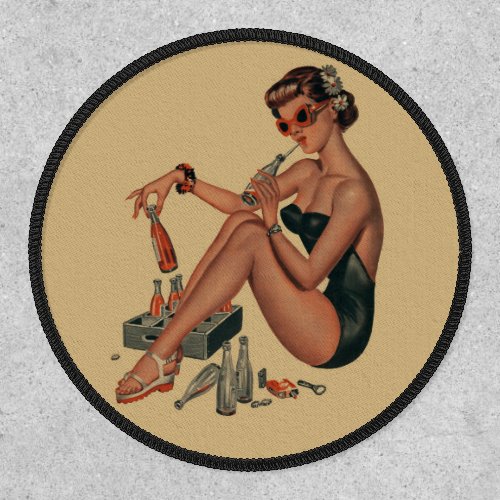 Beautiful  Vintage Pin up girl  Patch