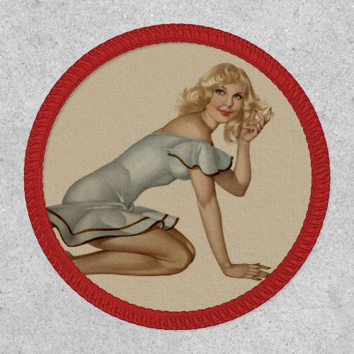 Beautiful  Vintage Pin Up Girl Patch