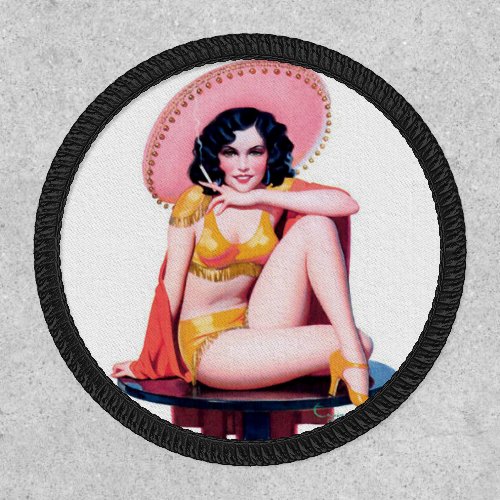 Beautiful  Vintage Pin up girl  Patch