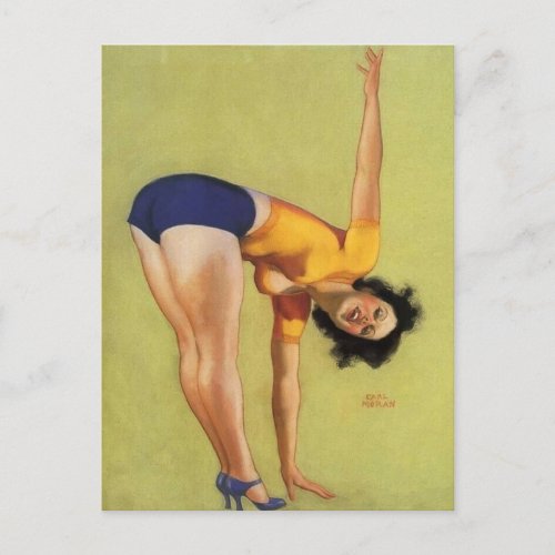 Beautiful Vintage pin up girl Postcard