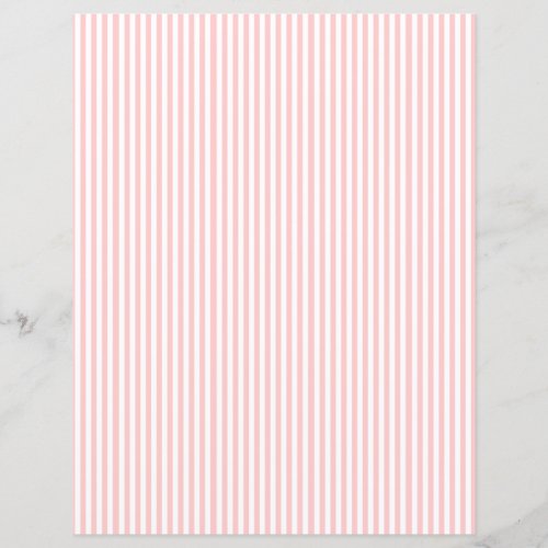 Beautiful Vintage Pink Stripe Scrapbook Paper