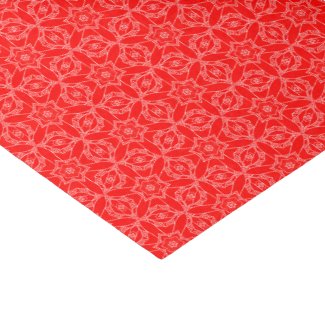 Beautiful Vintage Red Lace Christmas Tissue Paper