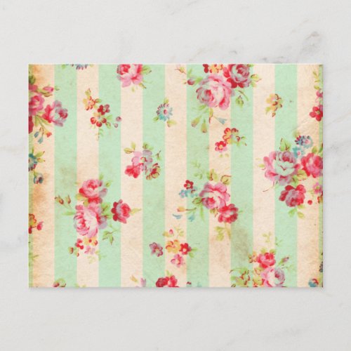 Beautiful vintage roses and other flowers postcard