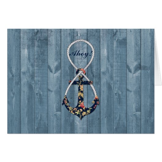 Beautiful vintage roses floral anchor infinity (Front Horizontal)