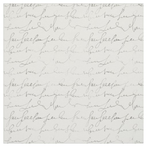 Beautiful Vintage Script Fabric