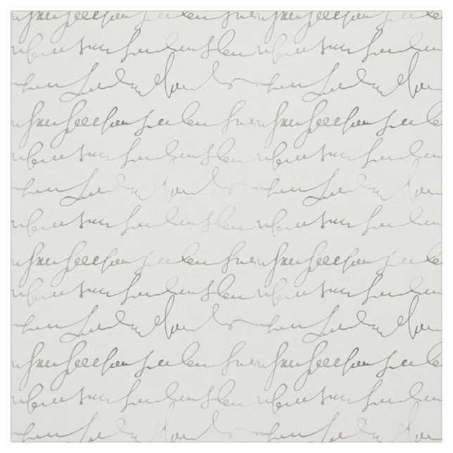 Beautiful Vintage Script Fabric (Swatch)