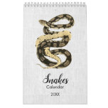 Beautiful Vintage Snakes Nature Calendar